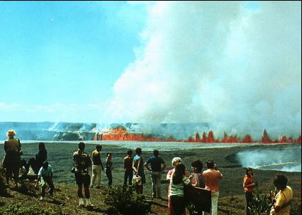 eruptions of kilauea. [Major volcanic eruptions]